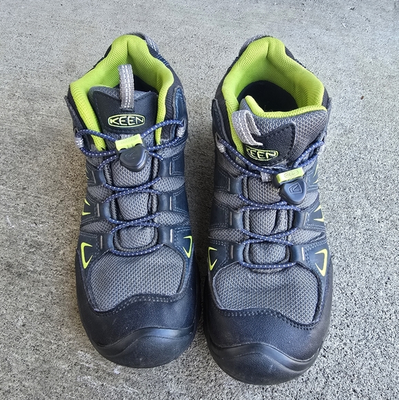 Keen Boys Oakridge 1015181 Blue Drawstring Waterproof Ankle Hiking